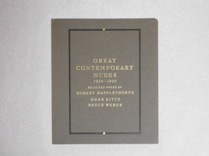 Great contemporary nudes | Robert Mapplethorpe, Herb Ritts, Bruce Weber | C2 Gallery 1990