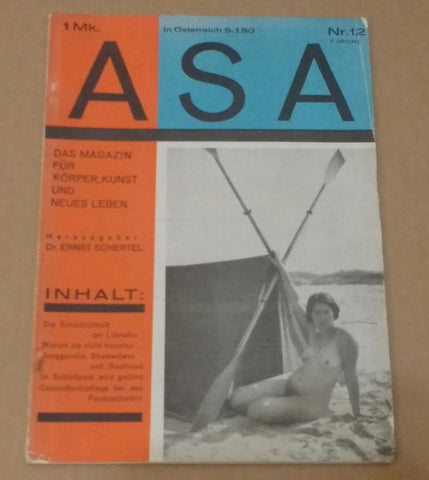 ASA Das Magazin für Körper, Kunst und neues Leben, 2 Jahrgang Nr. 12 | AA.VV. | ASA Verlag, 1927