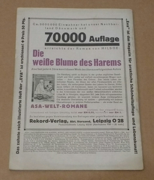 ASA Das Magazin für Körper, Kunst und neues Leben, 2 Jahrgang Nr. 7 | AA.VV. | ASA Verlag, 1927