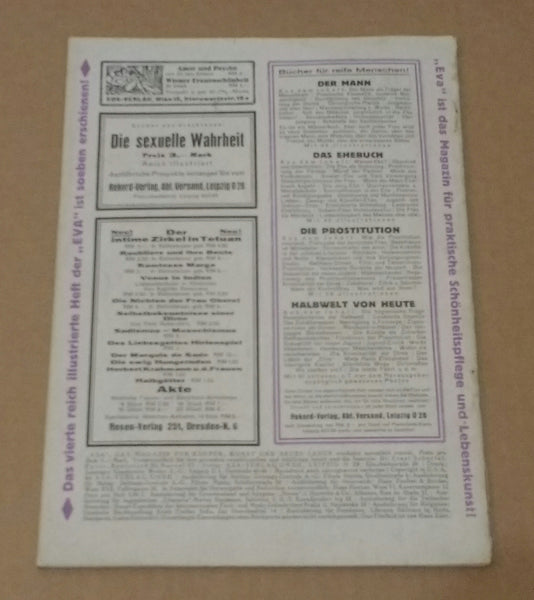 ASA Das Magazin für Körper, Kunst und neues Leben, 2 Jahrgang Nr. 2 | AA.VV. | ASA Verlag, 1927