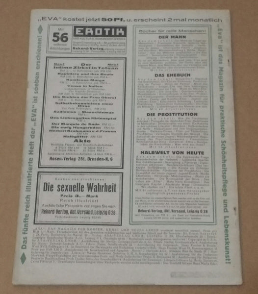ASA Das Magazin für Körper, Kunst und neues Leben, 2 Jahrgang Nr. 3 | AA.VV. | ASA Verlag, 1927